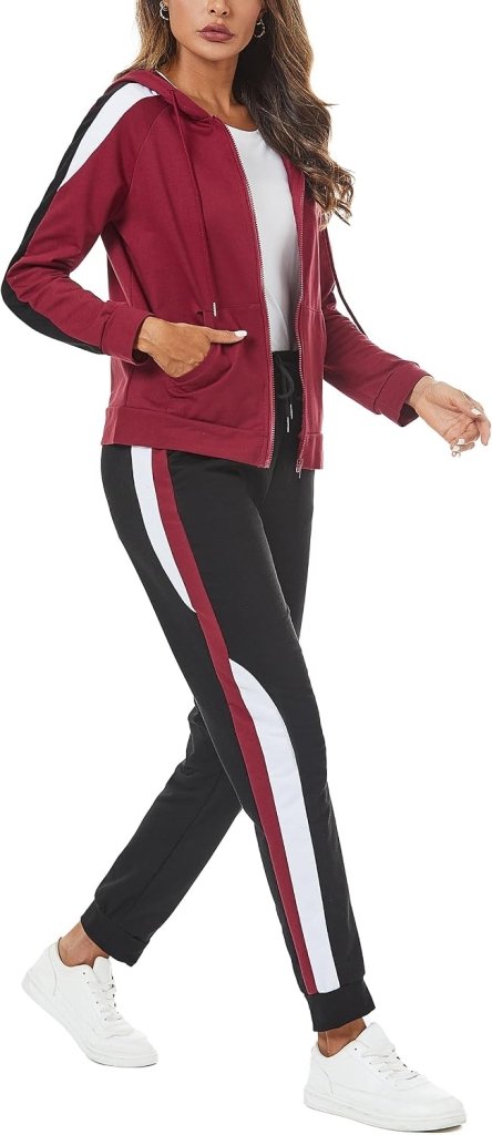Load image into Gallery viewer, Dames joggingpak katoen met lange broek en zakken - happygetfit.com
