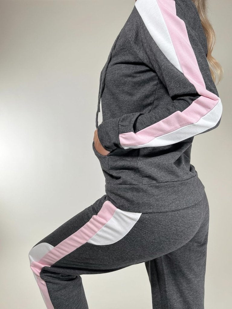Load image into Gallery viewer, Dames joggingpak katoen met lange broek en zakken - happygetfit.com
