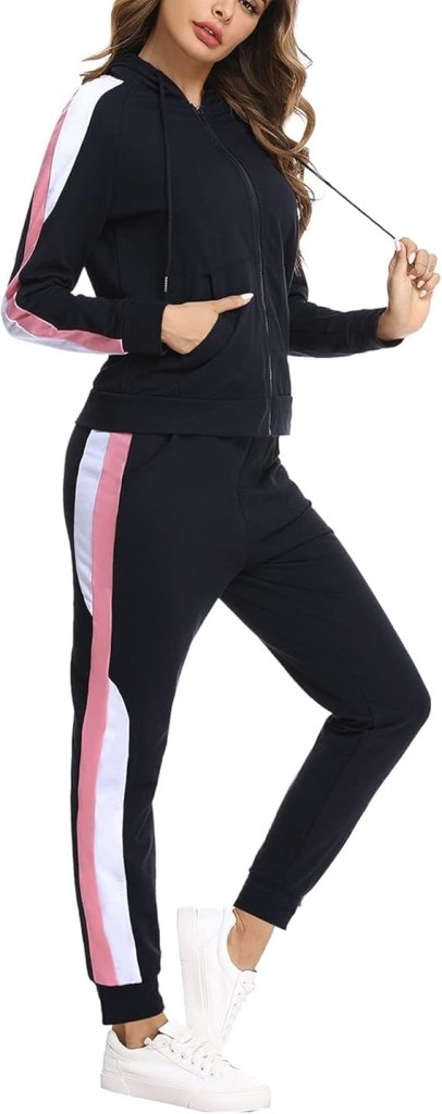 Load image into Gallery viewer, Dames joggingpak katoen met lange broek en zakken - happygetfit.com
