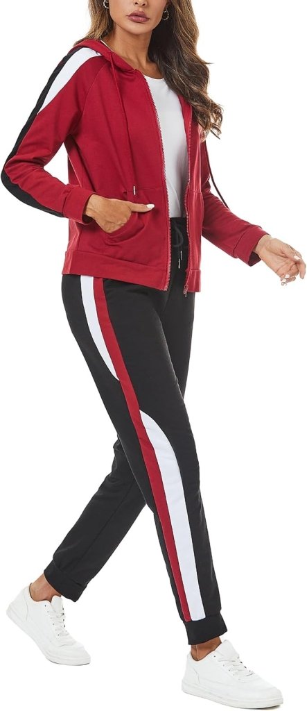 Load image into Gallery viewer, Dames joggingpak katoen met lange broek en zakken - happygetfit.com
