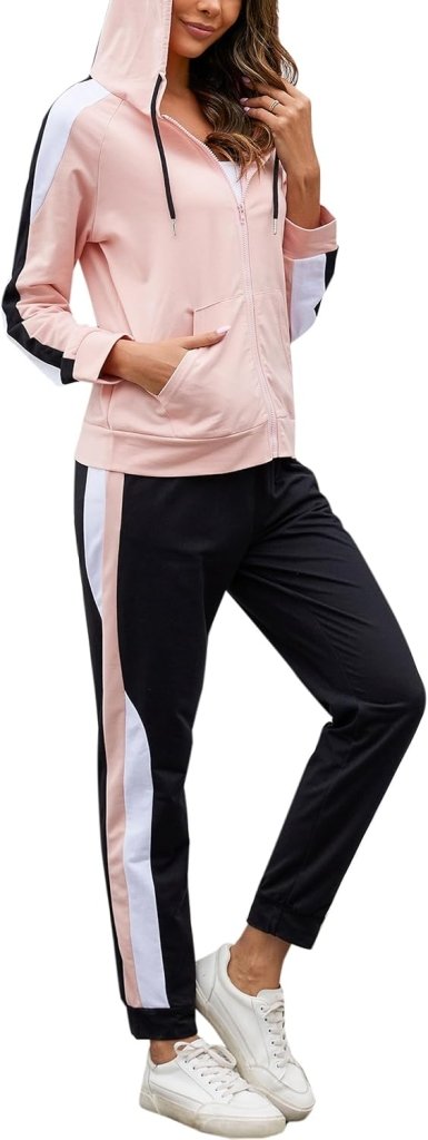 Load image into Gallery viewer, Dames joggingpak katoen met lange broek en zakken - happygetfit.com
