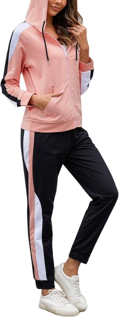 Load image into Gallery viewer, Dames joggingpak katoen met lange broek en zakken - happygetfit.com
