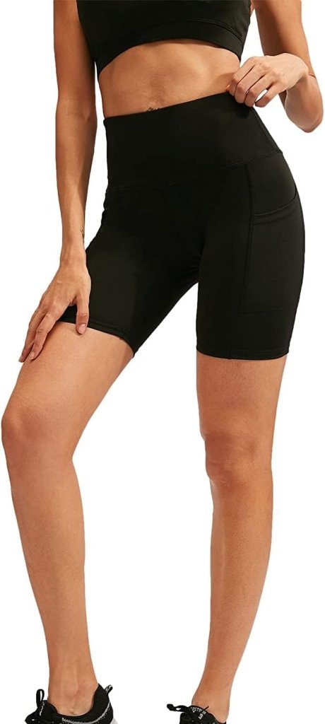 Dames korte sportlegging high waist met zakken - happygetfit.com