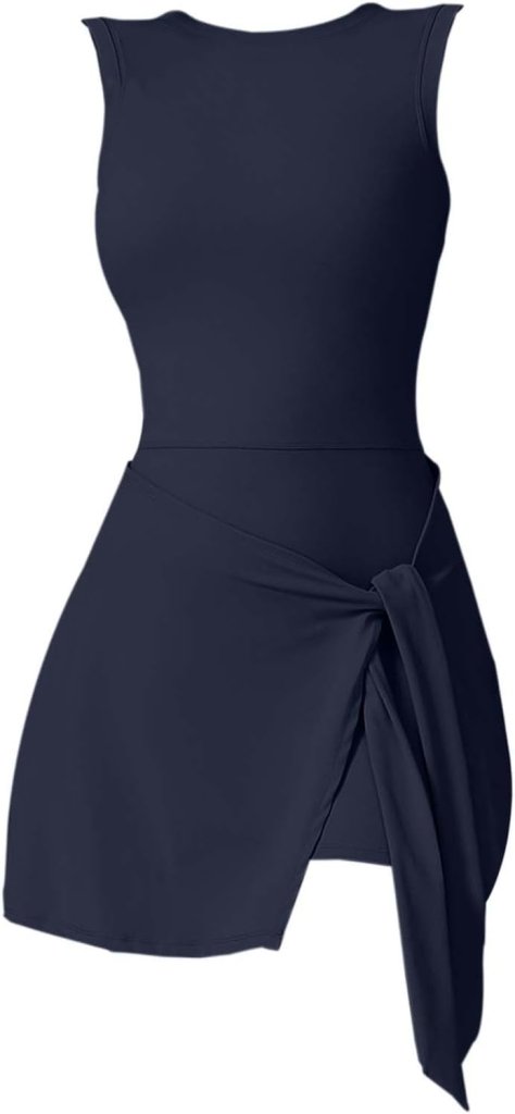 Laden Sie das Bild in Galerie -Viewer, Dames sportjurk met bandjes en open rug voor tennis en fitness – tennisjurk – sportjurk - happygetfit.com
