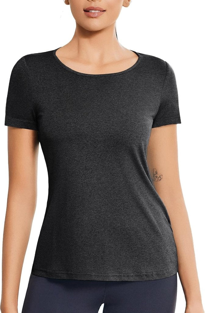 Load image into Gallery viewer, Dames sportshirt korte mouw rugloos sneldrogend - happygetfit.com
