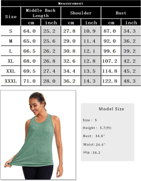 Dames sporttop mouwloos sneldrogend met open rug – fitness top – yoga shirt - happygetfit.com