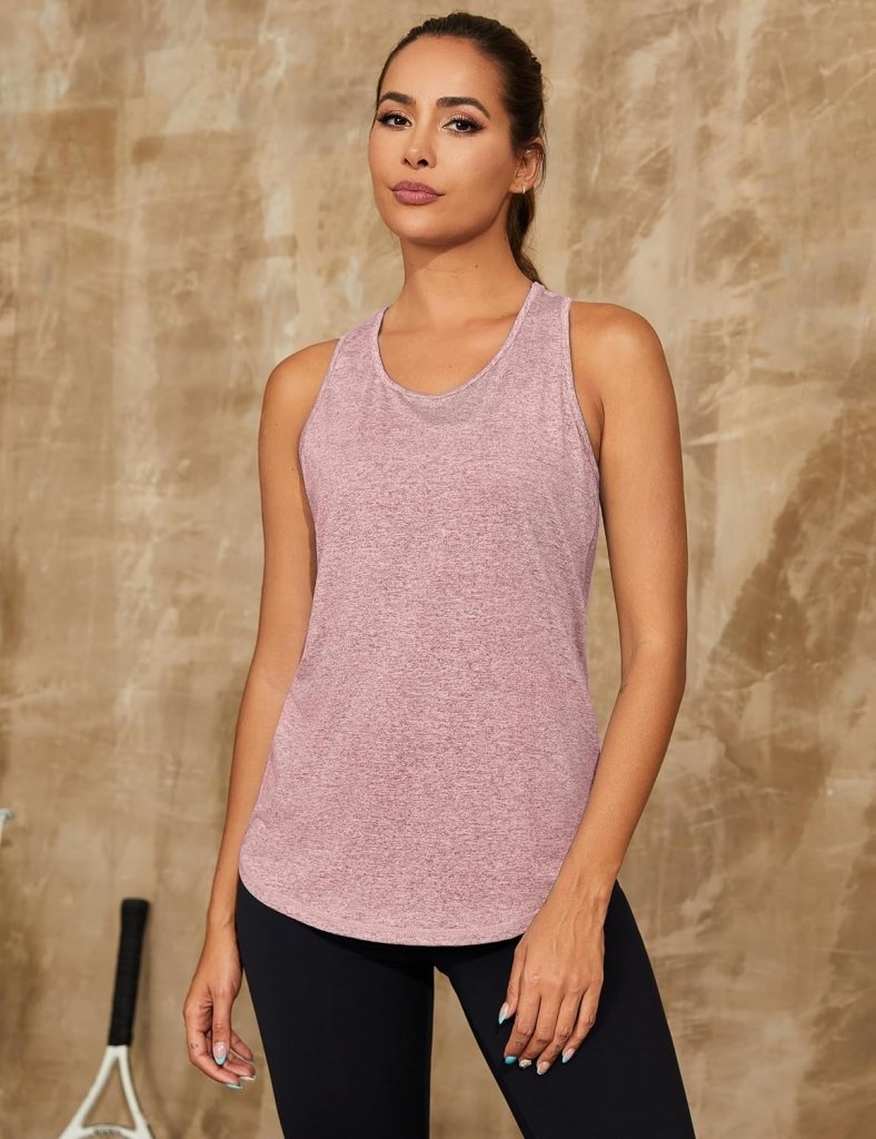 Załaduj obraz do przeglądarki galerii, Dames sporttop mouwloos sneldrogend met open rug – fitness top – yoga shirt - happygetfit.com
