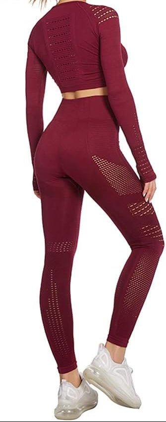 Load image into Gallery viewer, Dames yoga set 2-delig met crop top en legging - happygetfit.com
