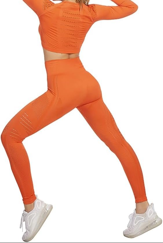 Load image into Gallery viewer, Dames yoga set 2-delig met crop top en legging - happygetfit.com

