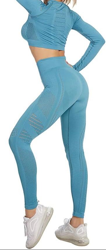 Load image into Gallery viewer, Dames yoga set 2-delig met crop top en legging - happygetfit.com
