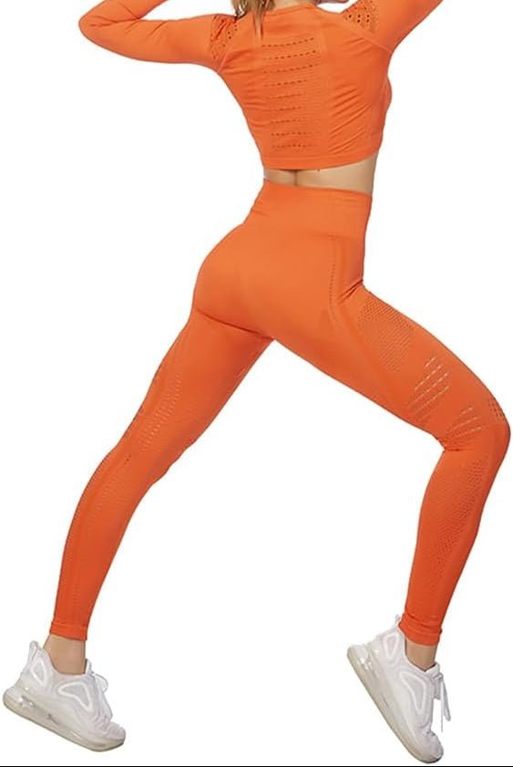 Load image into Gallery viewer, Dames yoga set 2-delig met crop top en legging - happygetfit.com
