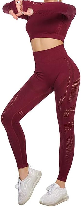 Load image into Gallery viewer, Dames yoga set 2-delig met crop top en legging - happygetfit.com
