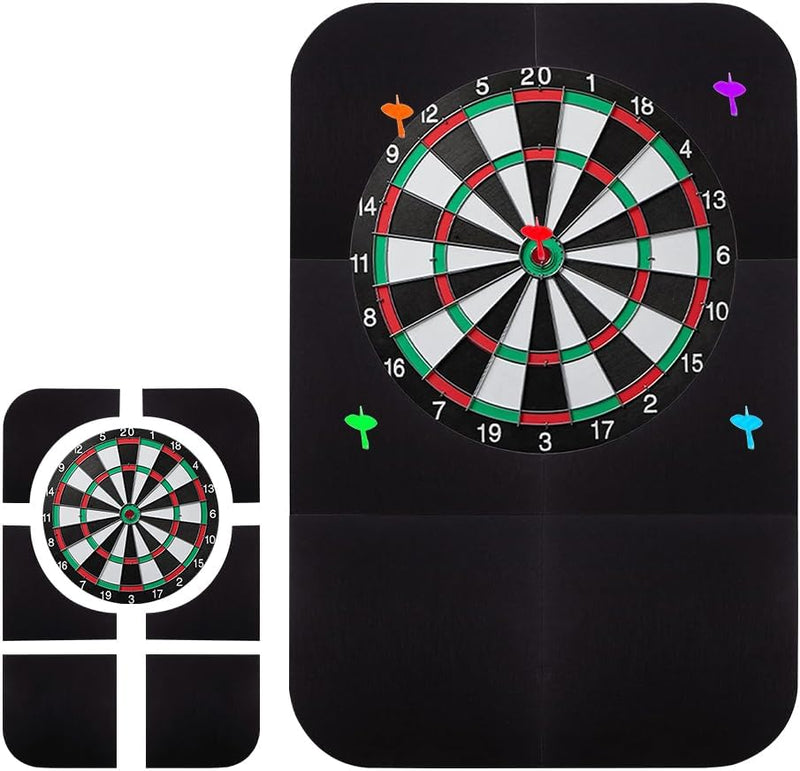 Bild im Galerie-Viewer laden, Dartbord beschermmat 6-delig 60 x 90 cm met zelfklevende vilten panelen van 12 mm – dartachterplaat – wandisolatie - happygetfit.com
