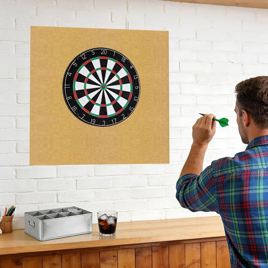 Dartbord beschermpanelen 6 stuks 30 x 30 cm van zelfklevend vilt – dartwandbekleding – dartbescherming - happygetfit.com