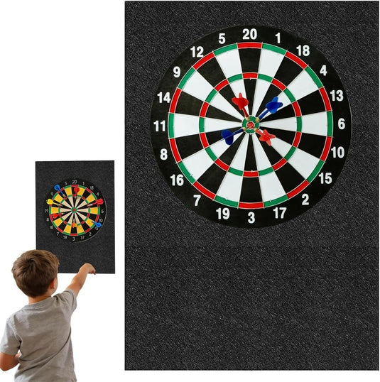 Dartbord beschermpanelen 6 stuks 30 x 30 cm van zelfklevend vilt – dartwandbekleding – dartbescherming - happygetfit.com
