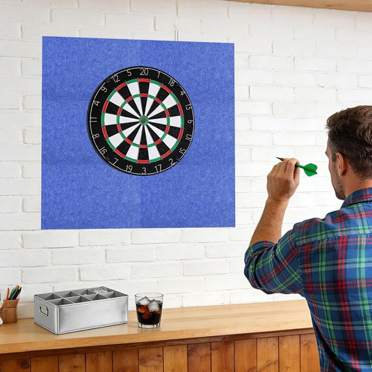 Dartbord beschermpanelen 6 stuks 30 x 30 cm van zelfklevend vilt – dartwandbekleding – dartbescherming - happygetfit.com