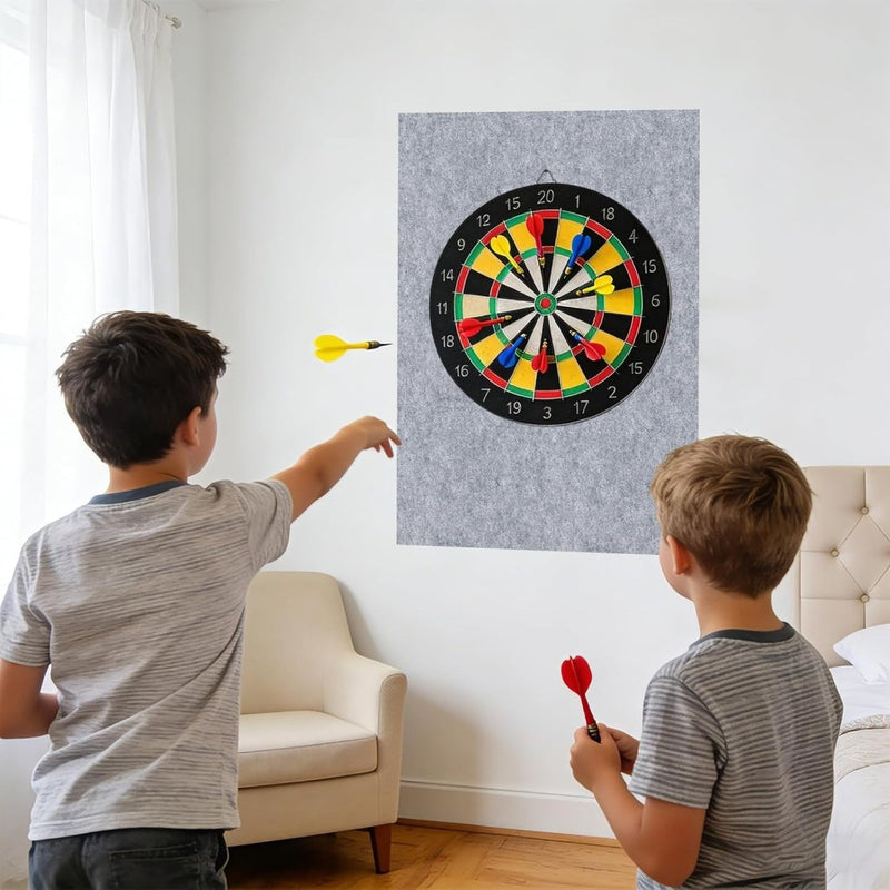 Bild im Galerie-Viewer laden, Dartbord beschermpanelen 6 stuks 30 x 30 cm van zelfklevend vilt – dartwandbekleding – dartbescherming - happygetfit.com
