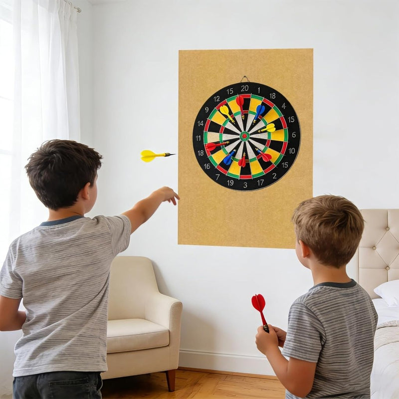 Bild im Galerie-Viewer laden, Dartbord beschermpanelen 6 stuks 30 x 30 cm van zelfklevend vilt – dartwandbekleding – dartbescherming - happygetfit.com
