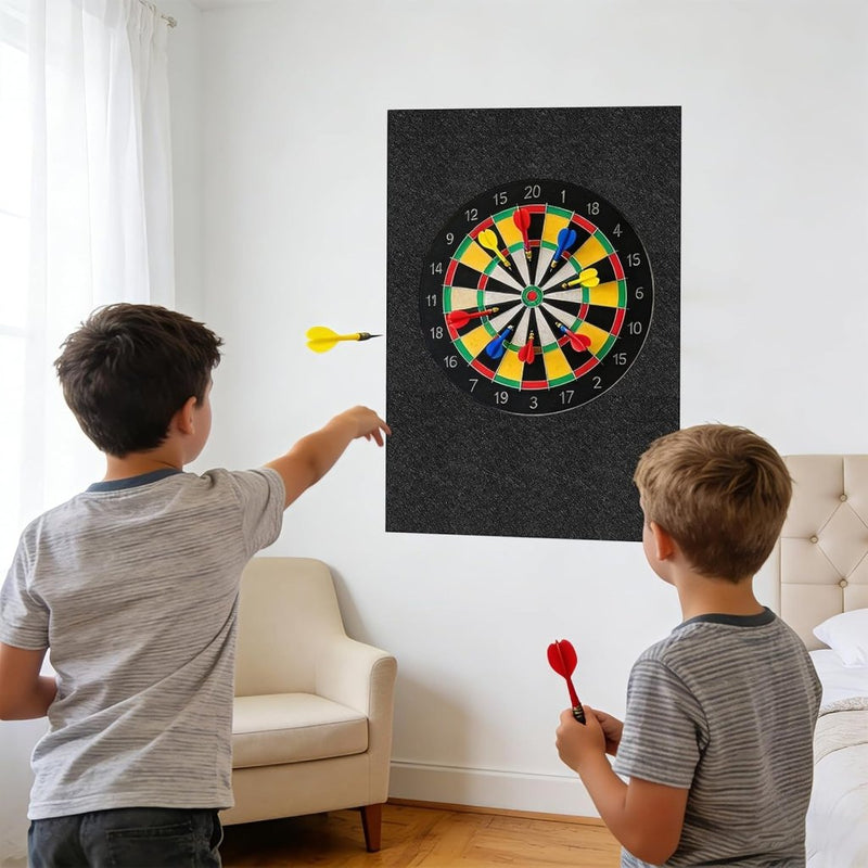 Bild im Galerie-Viewer laden, Dartbord beschermpanelen 6 stuks 30 x 30 cm van zelfklevend vilt – dartwandbekleding – dartbescherming - happygetfit.com
