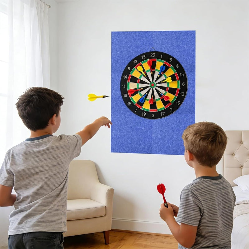 Bild im Galerie-Viewer laden, Dartbord beschermpanelen 6 stuks 30 x 30 cm van zelfklevend vilt – dartwandbekleding – dartbescherming - happygetfit.com
