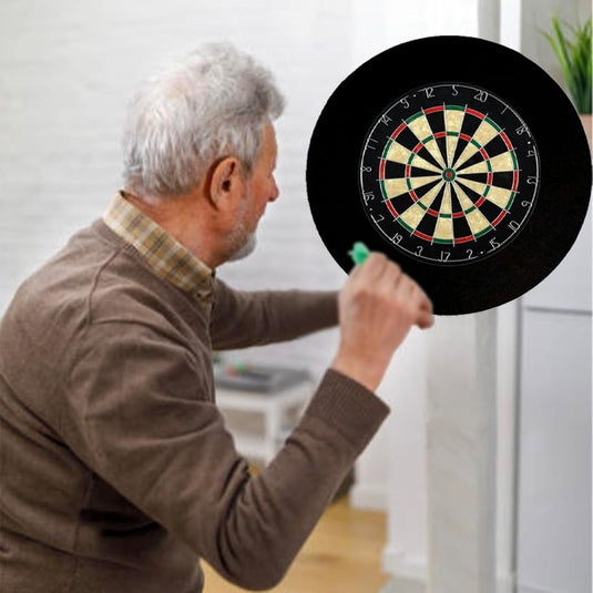 Dartbord beschermring 4-delig van EVA-schuim met 72 cm buitendiameter en 2,5 cm dikte – dartsurround – dartopvangrand - happygetfit.com