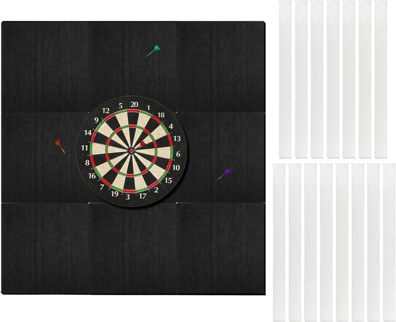 Bild im Galerie-Viewer laden, Dartbord beschermtegels 9 stuks 30 x 30 cm van dik zelfklevend vilt met knutselmes – dartwandisolatie – muurbeschermers - happygetfit.com
