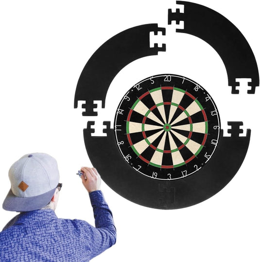 Dartbord opvangring 4-delig van 3 cm dik EVA-schuim voor bescherming tegen misworpen pijlen – dartomranding – wandprotectie - happygetfit.com
