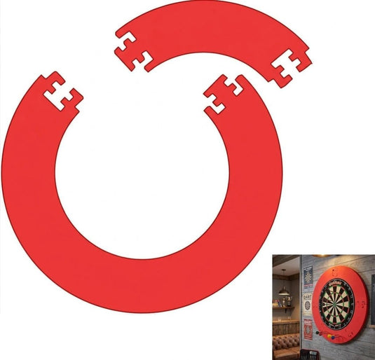 Dartbord opvangring 4-delig van 3 cm dik EVA-schuim voor bescherming tegen misworpen pijlen – dartomranding – wandprotectie - happygetfit.com