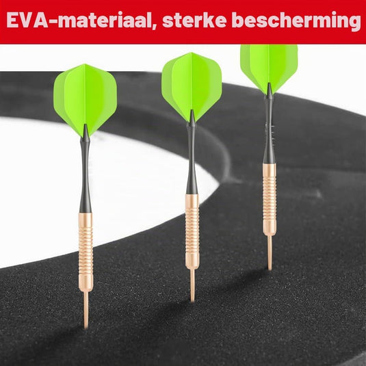 Dartbord opvangring 5-delig van EVA-schuim met 72 cm buitendiameter en 2,5 cm dikte – dartbeschermrand – dartwandbescherming - happygetfit.com