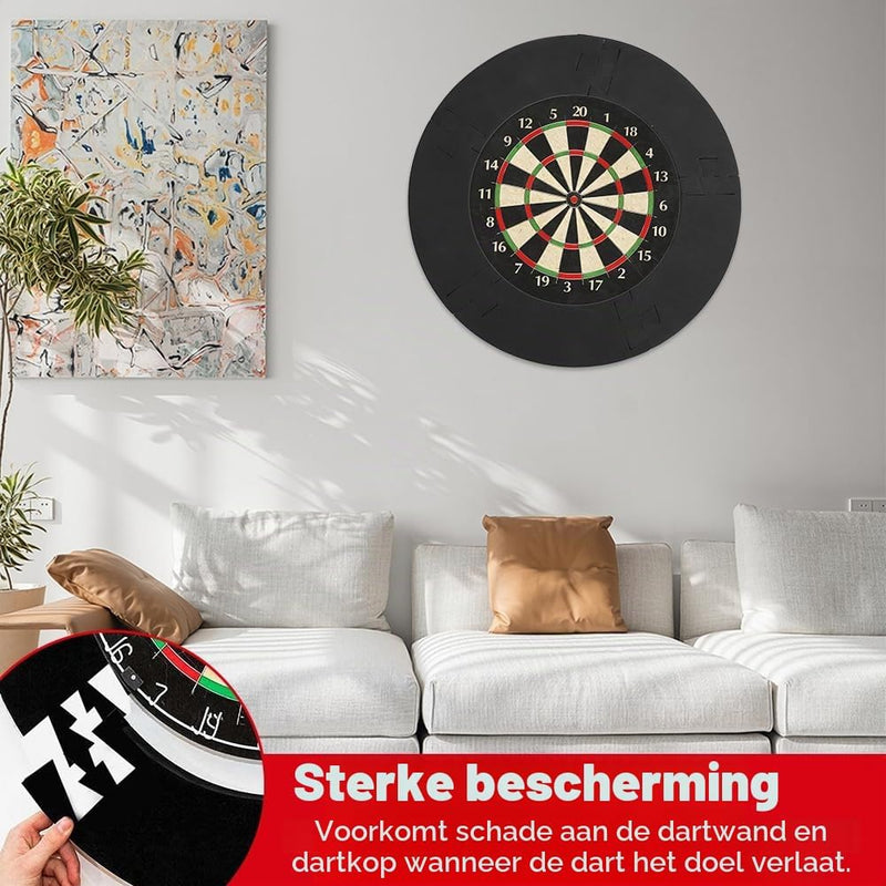 Bild im Galerie-Viewer laden, Dartbord opvangring 5-delig van EVA-schuim met 72 cm buitendiameter en 2,5 cm dikte – dartbeschermrand – dartwandbescherming - happygetfit.com
