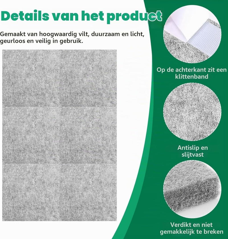 Load image in Gallery Viewer, Dartbord wandpanelen 6 stuks 30 x 30 cm van 12 mm dik zelfklevend vilt – dartmuurbescherming – dartachtergrond - happygetfit.com
