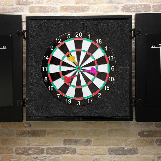 Dartbord wandtegels 4 stuks 30 x 30 cm van 13 mm dik zelfklevend polyestervilt – dartachterplaat – muurprotectie - happygetfit.com