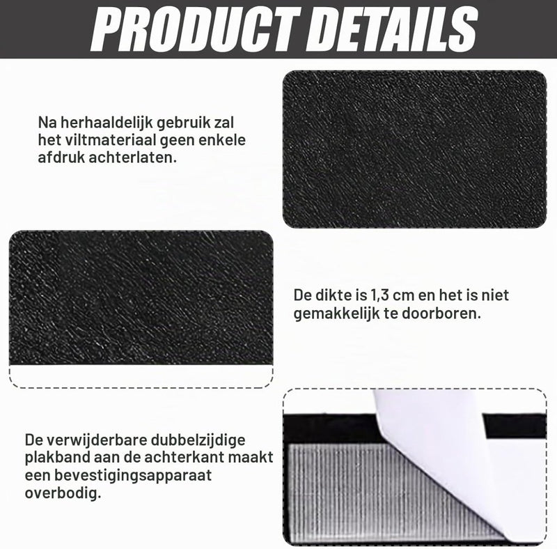 Bild im Galerie-Viewer laden, Dartbord wandtegels 4 stuks 30 x 30 cm van 13 mm dik zelfklevend polyestervilt – dartachterplaat – muurprotectie - happygetfit.com
