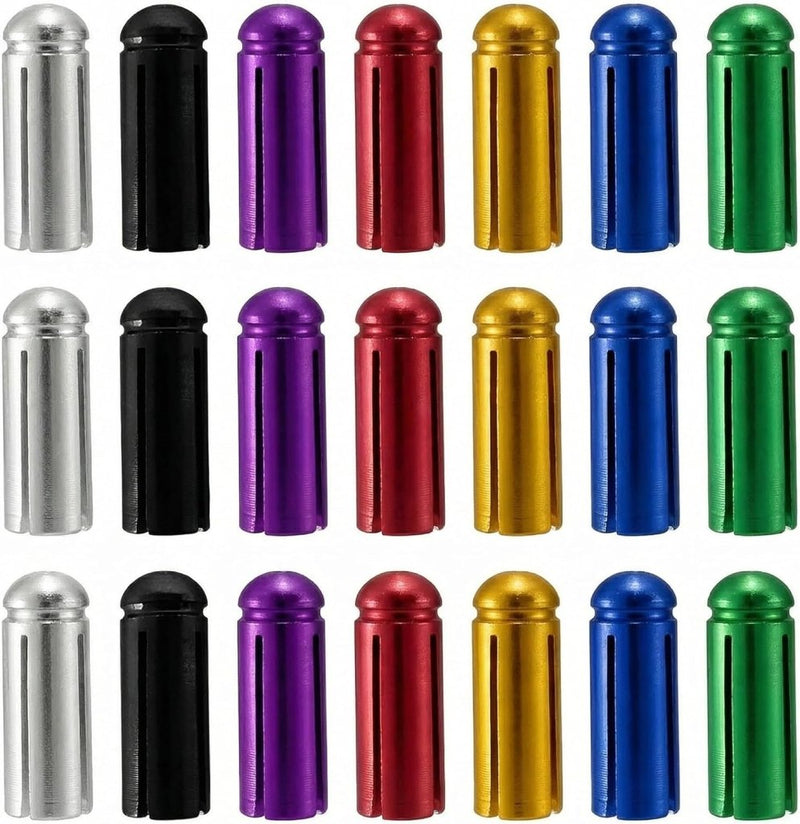 Bild im Galerie-Viewer laden, Dartflight beschermers 21 stuks van aluminium met 90 graden vleugeluitlijning – flight savers – dartvleugelbescherming - happygetfit.com
