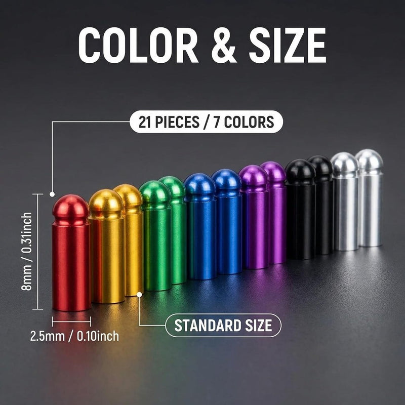 Bild im Galerie-Viewer laden, Dartflight beschermers 21 stuks van aluminium met 90 graden vleugeluitlijning – flight savers – dartvleugelbescherming - happygetfit.com
