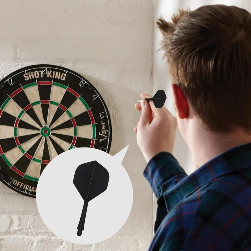 Bild im Galerie-Viewer laden, Dartflights met shafts 12 stuks 75 mm van stevig kunststof met 2BA schroefdraad – dartvleugels – dartonderdelen - happygetfit.com
