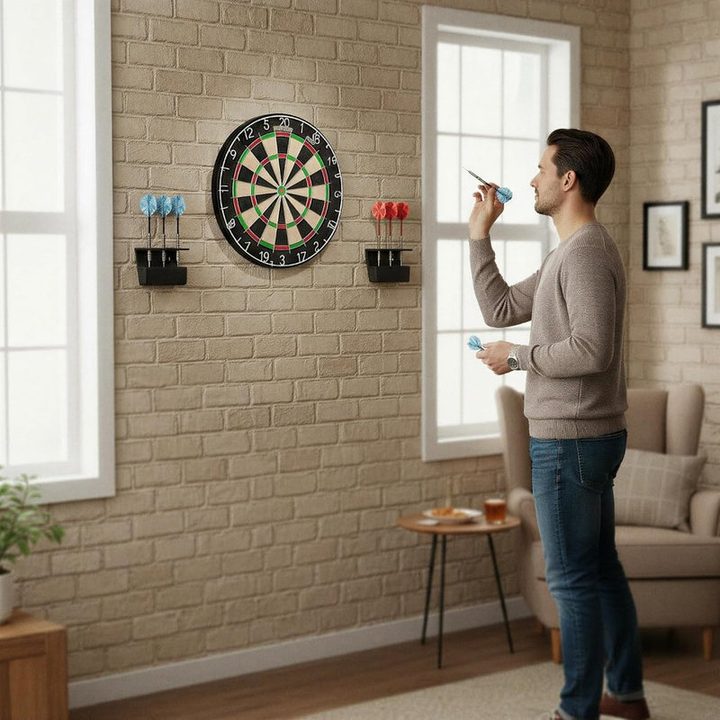 Charger l’image dans la visionneuse de galerie, Dartpijl wandhouder voor 3 pijlen van stevig kunststof voor steel- en softdarts – dartopbergsysteem – pijlenhouder - happygetfit.com
