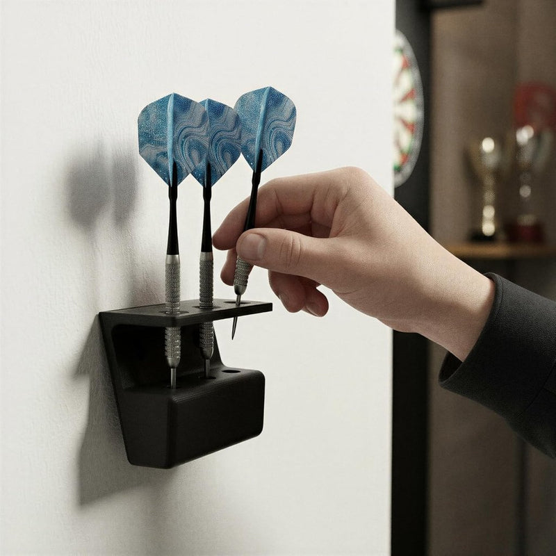 Charger l’image dans la visionneuse de galerie, Dartpijl wandhouder voor 3 pijlen van stevig kunststof voor steel- en softdarts – dartopbergsysteem – pijlenhouder - happygetfit.com
