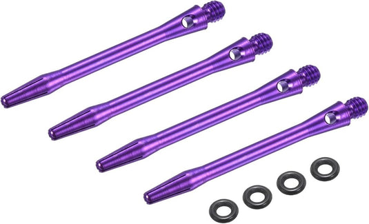 Dartschachten 4 stuks 45 mm van aluminium geel met 2BA schroefdraad – dart shafts – dart accessoires - happygetfit.com
