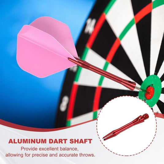 Dartschachten 4 stuks 45 mm van aluminium geel met 2BA schroefdraad – dart shafts – dart accessoires - happygetfit.com