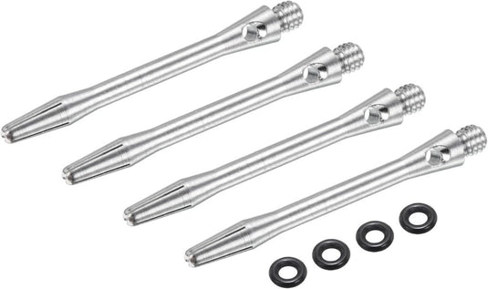 Dartschachten 4 stuks 45 mm van aluminium geel met 2BA schroefdraad – dart shafts – dart accessoires - happygetfit.com
