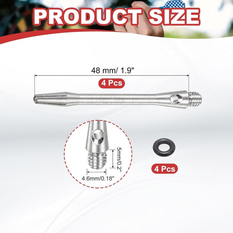 Laden Sie das Bild in Galerie -Viewer, Dartschachten 4 stuks 45 mm van aluminium geel met 2BA schroefdraad – dart shafts – dart accessoires - happygetfit.com
