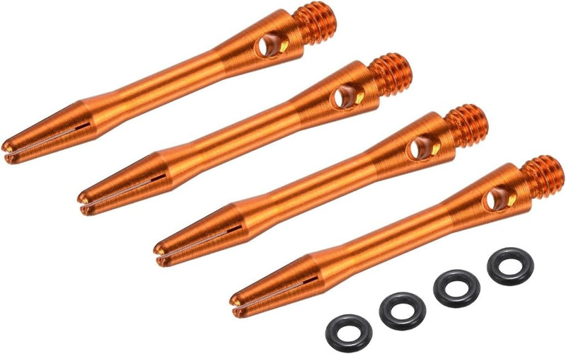 Laden Sie das Bild in Galerie -Viewer, Dartschachten 4 stuks 45 mm van aluminium geel met 2BA schroefdraad – dart shafts – dart accessoires - happygetfit.com
