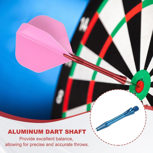 Dartschachten 4 stuks 45 mm van aluminium geel met 2BA schroefdraad – dart shafts – dart accessoires - happygetfit.com
