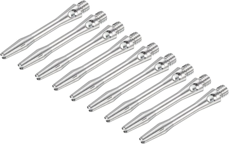 Chargez l'image dans la visionneuse de la galerie, Dartschachten 9 stuks 35 mm van aluminium zilver – 2BA dart shafts – dart accessoires - happygetfit.com
