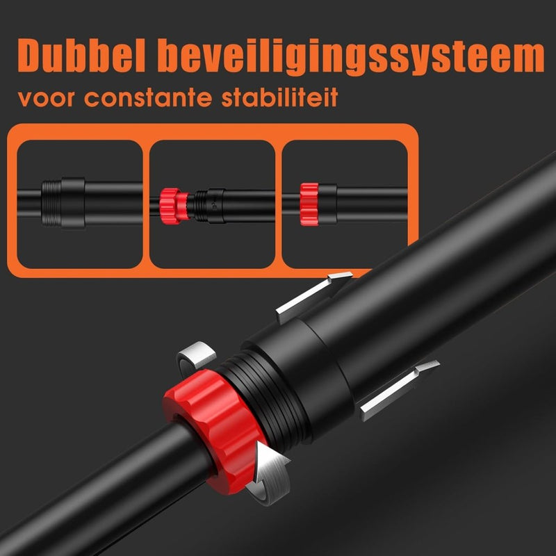 Load image into Gallery viewer, DH FitLife Optrekstang, deurkozijn zonder schroeven, pull-up bar voor deur om in te draaien, deurrek voor krachttraining, rekstang voor deur 72-92 cm, met waterpas - happygetfit.com
