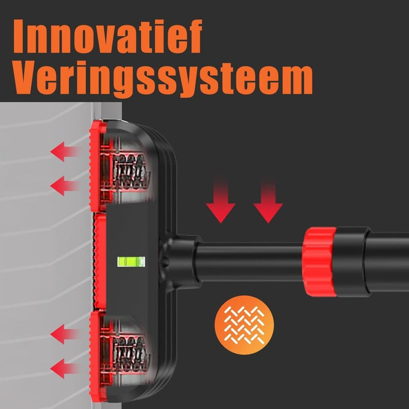 Load image into Gallery viewer, DH FitLife Optrekstang, deurkozijn zonder schroeven, pull-up bar voor deur om in te draaien, deurrek voor krachttraining, rekstang voor deur 72-92 cm, met waterpas - happygetfit.com
