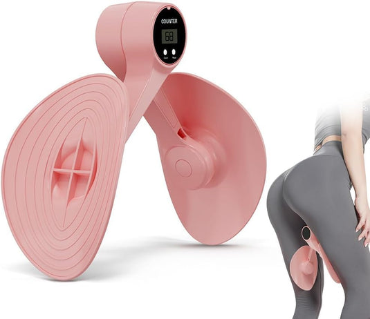 Dijbeentrainer met elektronische teller en 360 graden draaibare steunen voor benen billen en bekkenbodem – heuptrainer – beentraining - happygetfit.com