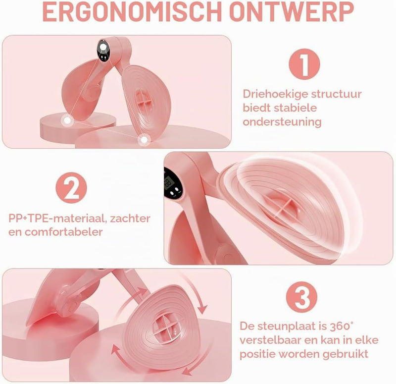 Charger l’image dans la visionneuse de galerie, Dijbeentrainer met elektronische teller en 360 graden draaibare steunen voor benen billen en bekkenbodem – heuptrainer – beentraining - happygetfit.com
