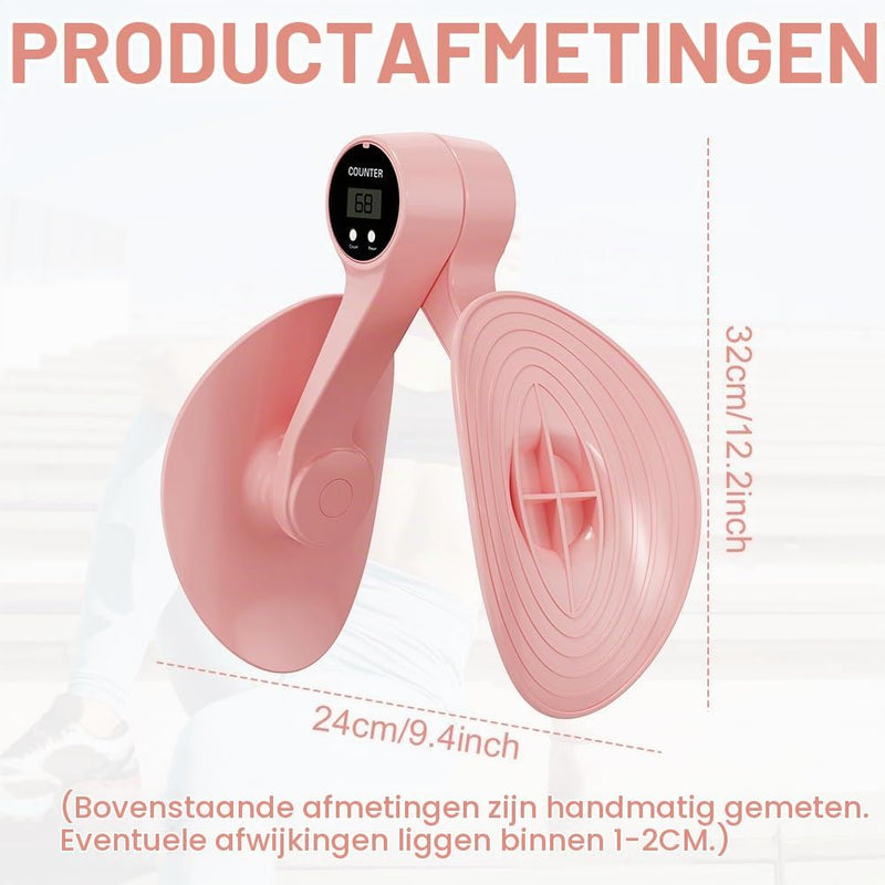 Charger l’image dans la visionneuse de galerie, Dijbeentrainer met elektronische teller en 360 graden draaibare steunen voor benen billen en bekkenbodem – heuptrainer – beentraining - happygetfit.com

